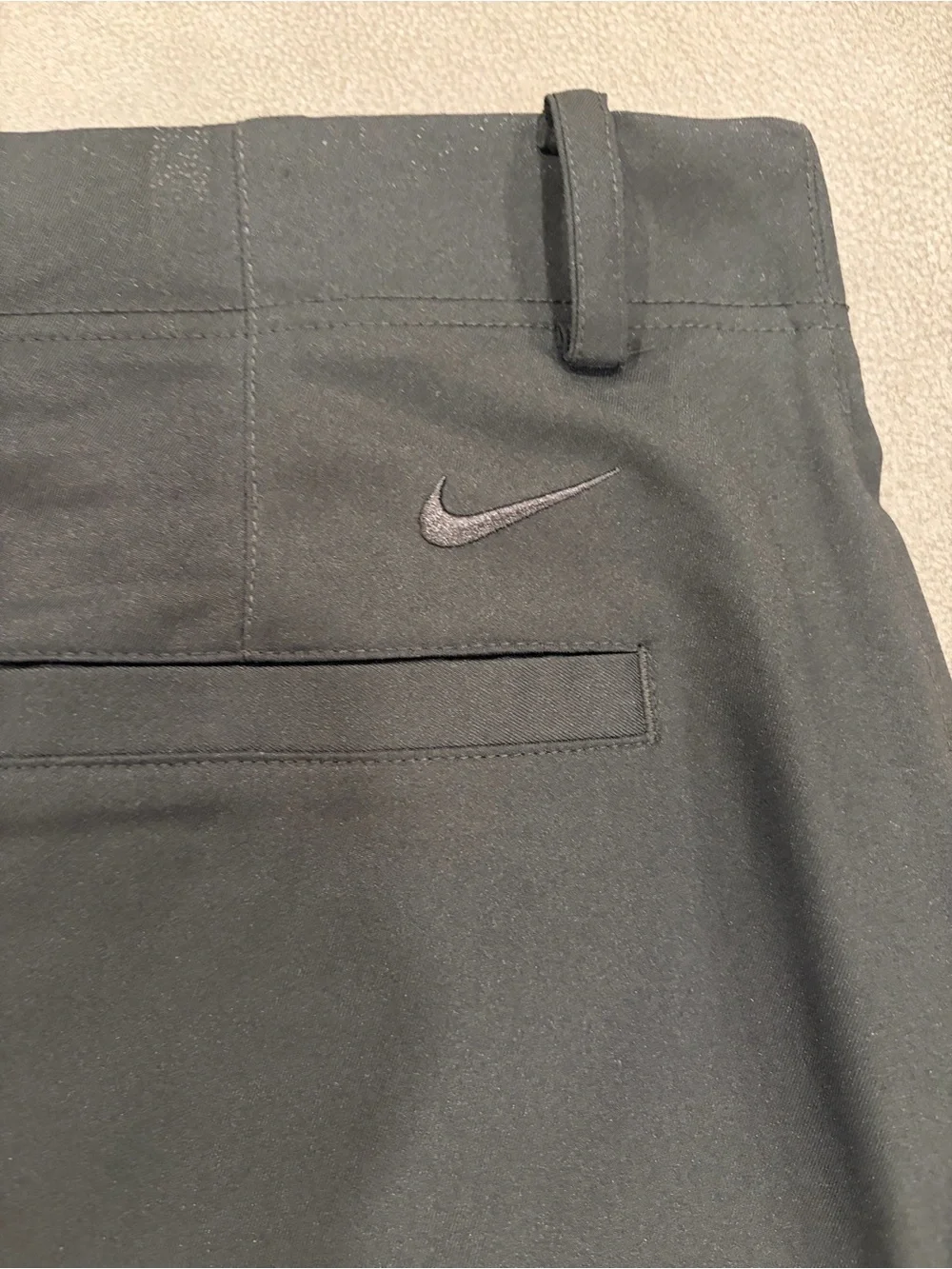 Nike Men's Flat Front Black Golf Shorts